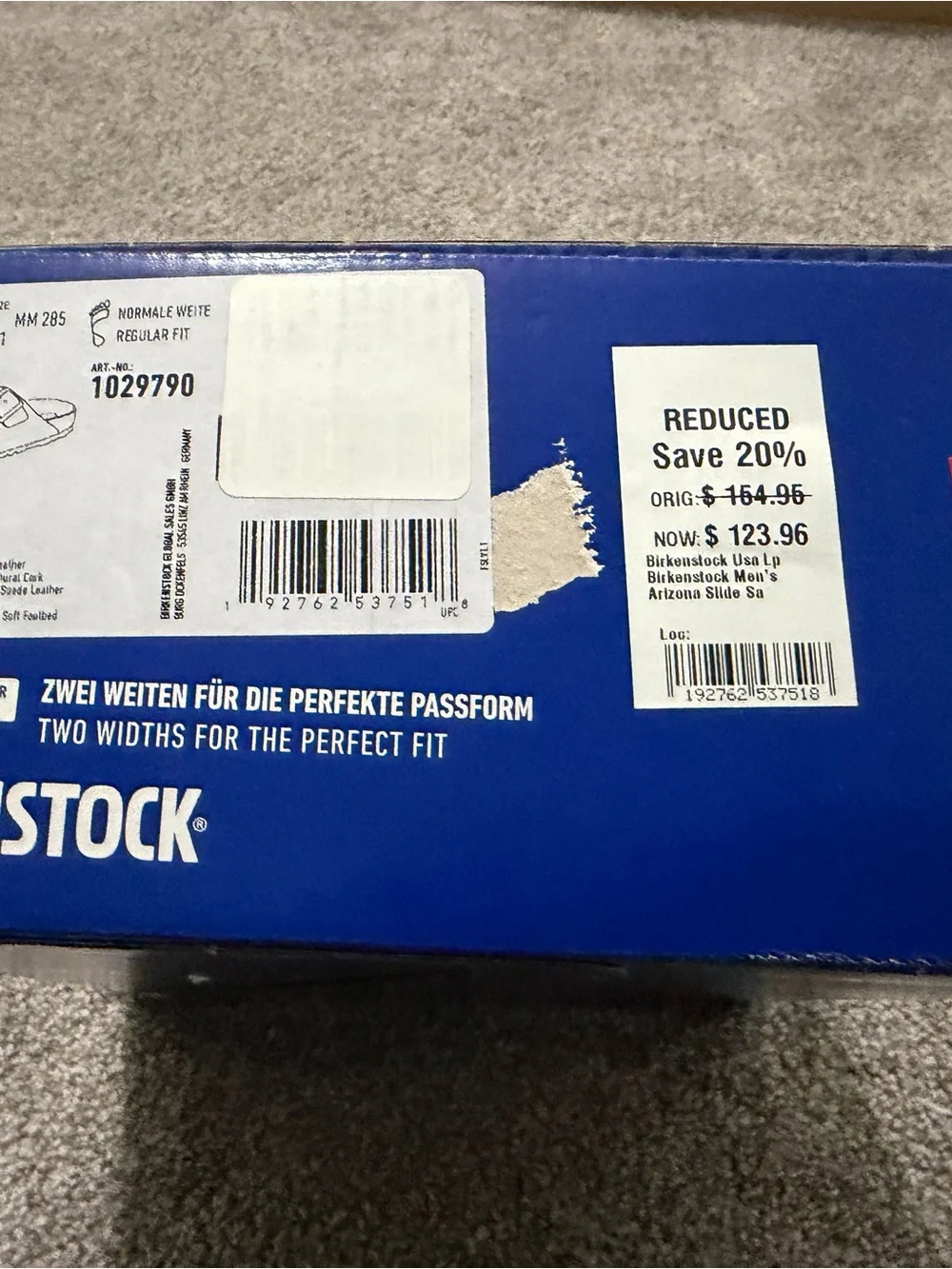 “New” Birkenstock Arizona BS Suede Double Strap Sandals size11